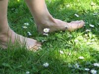 In der Natur erfahren wir eine natürliche Massage der Füße